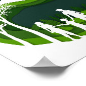 Rett der Öko des Grünen Familienparks Bäume Poster (Ecke)