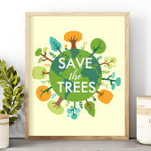 Rett der Öko Planet Erde Poster