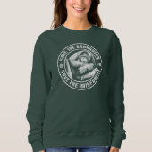 RETT DER ORANGUTAN RETTETE DEN RAINFORSTEN. SWEATSHIRT (Vorderseite)