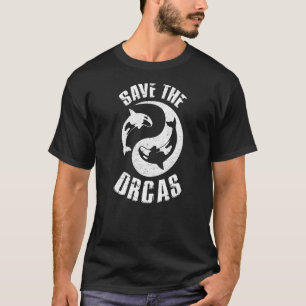 Rett der Orcas Orca Killer Whale Sea Panda Dive Di T-Shirt