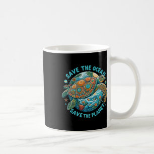 Rett der Ozeane Rettung der Niedlichen Meeresschil Kaffeetasse