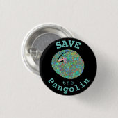 Rett der Pangolin Button (Vorne & Hinten)