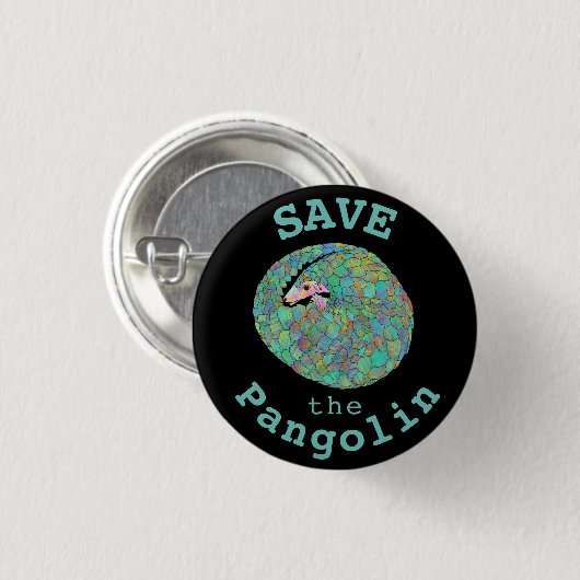 Rett der Pangolin Button (Vorne & Hinten)
