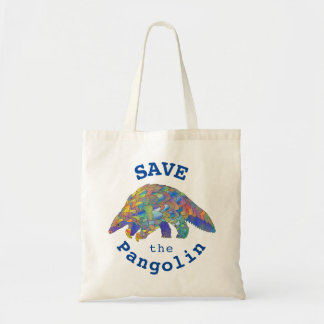 Rett der Pangolin-farbenfrohen gefährdeten Tierart Tragetasche