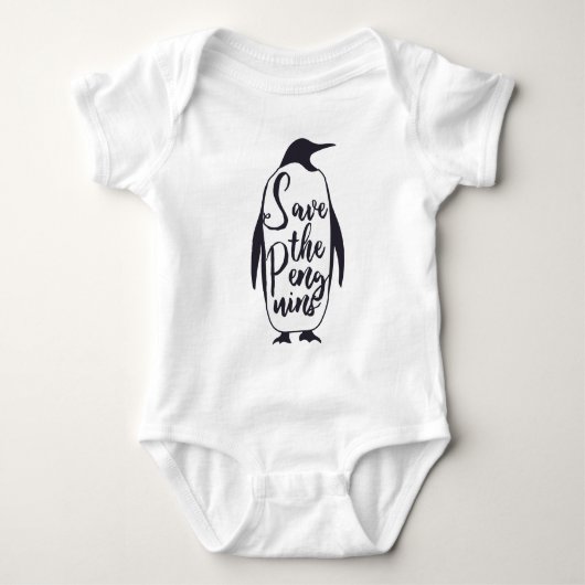 Rett der Pinguine Baby Strampler (Vorderseite)
