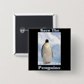 Rett der Pinguine Button (Vorne & Hinten)