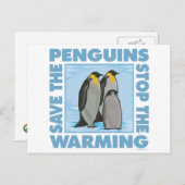 Rett der Pinguine Postkarte (Vorne/Hinten)