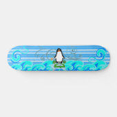 Rett der Pinguine Skateboard (Horizontal)