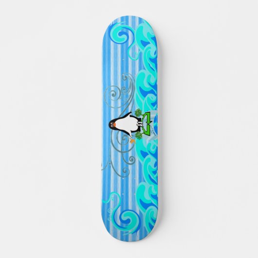 Rett der Pinguine Skateboard (Vorne)