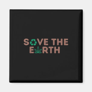 Rett Der Planet Erde Recycle die Umwelt der Erde Magnet