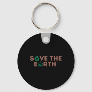 Rett Der Planet Erde Recycle die Umwelt der Erde Schlüsselanhänger