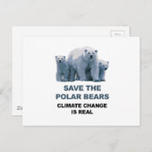 Rett der Polarbären Postkarte (Vorne/Hinten)