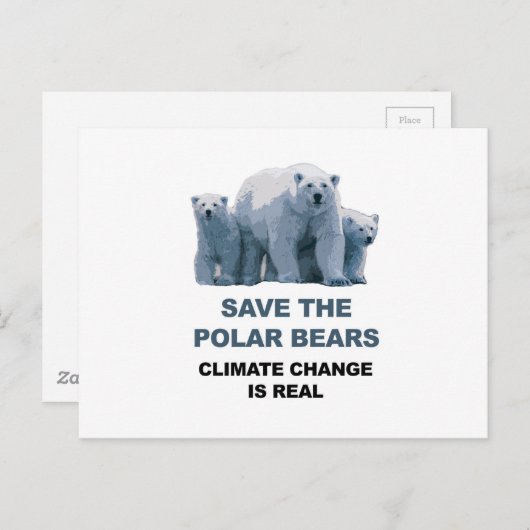 Rett der Polarbären Postkarte (Vorne/Hinten)