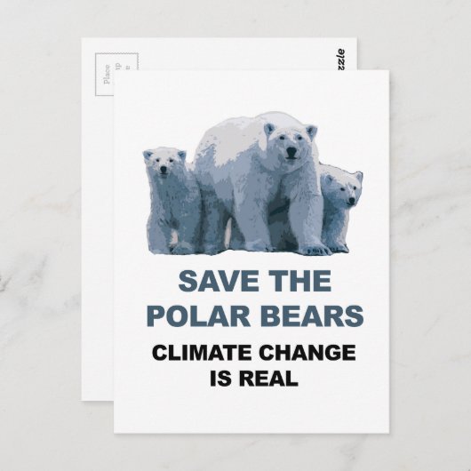 Rett der Polarbären Postkarte (Vorne/Hinten)