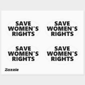 Rett der Rechte der Frau Ovaler Aufkleber (Blatt)