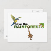 Rett der Regenwälder Postkarte (Vorne/Hinten)