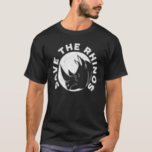 Rett der Rhino Rhinocerus Wildlife Animal Herbivor T-Shirt