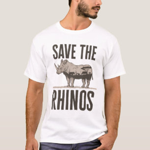 Rett der Rhinos-Rhino-Tierschutzorganisation T-Shirt