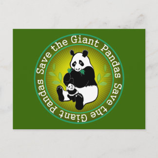 Rett der Riesenpandas Postkarte
