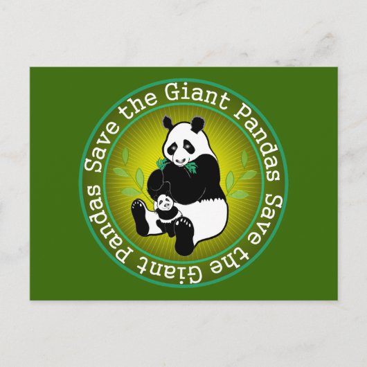 Rett der Riesenpandas Postkarte (Vorderseite)