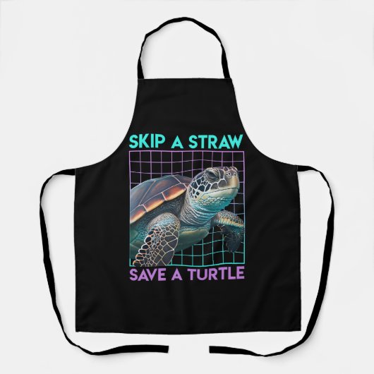 Rett der Schildkröten Rettete die Ozeanumweltpfleg Schürze (Vorderseite)