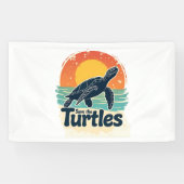 Rett der Schildkröten Tierrechte Meeresschildkröte Banner (Horizontal)