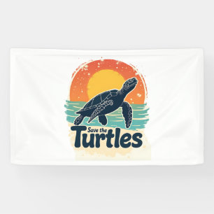Rett der Schildkröten Tierrechte Meeresschildkröte Banner
