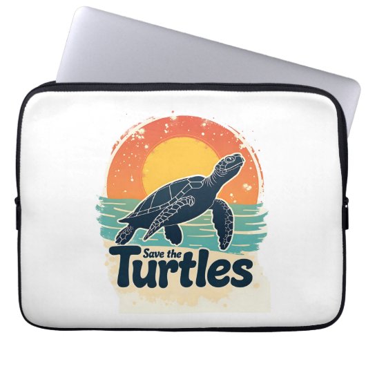Rett der Schildkröten Tierrechte Meeresschildkröte Laptopschutzhülle (Vorderseite)