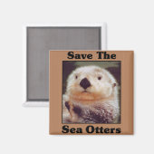 Rett der Sea Otters Magnet (Vorderseite/Rückseite)