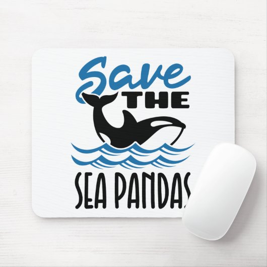 Rett der Sea Pandas Orca Killer Whale Wale Mousepad (Mit Mouse)