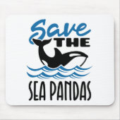 Rett der Sea Pandas Orca Killer Whale Wale Mousepad (Vorne)