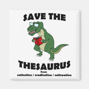 Rett der Thesaurus Dinosaurier Magnet