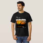 Rett der Tiere Männer schwarz T-Shirt (Vorne ganz)
