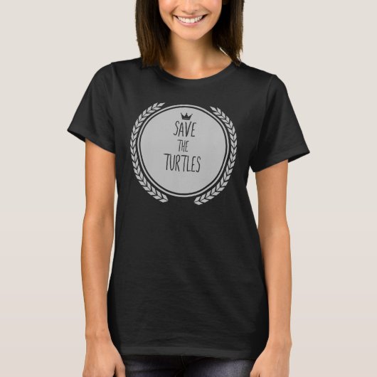 Rett DER TURTLES-TIERSCHALTFLÄCHE T-Shirt (Vorderseite)