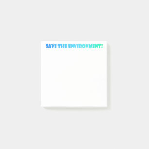 Rett der Umwelt Post-it Klebezettel