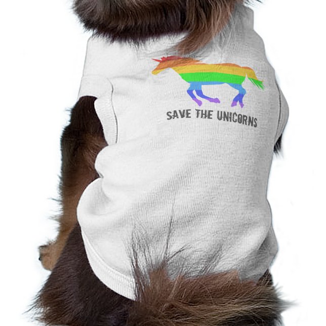 Rett der Unicorns T-Shirt (Schwarz)