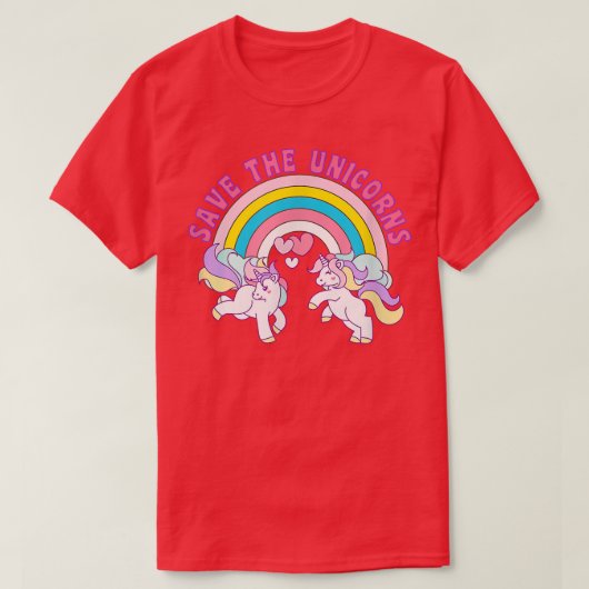 Rett der Unikorne T-Shirt (Design vorne)