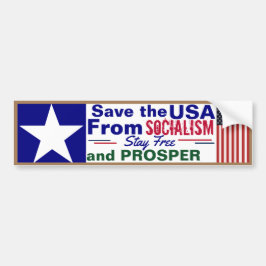Rett der USA aus dem Sozialismus Autoaufkleber