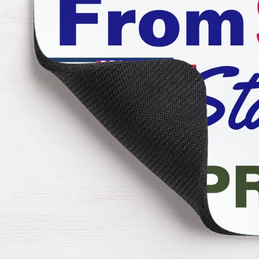 Rett der USA für Sozialismus Bleibe Free and Prosp Mousepad (Ecke)