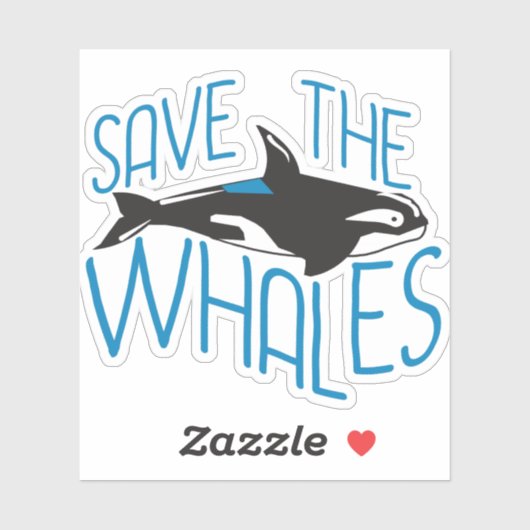 Rett der Wale Aufkleber (Blatt)