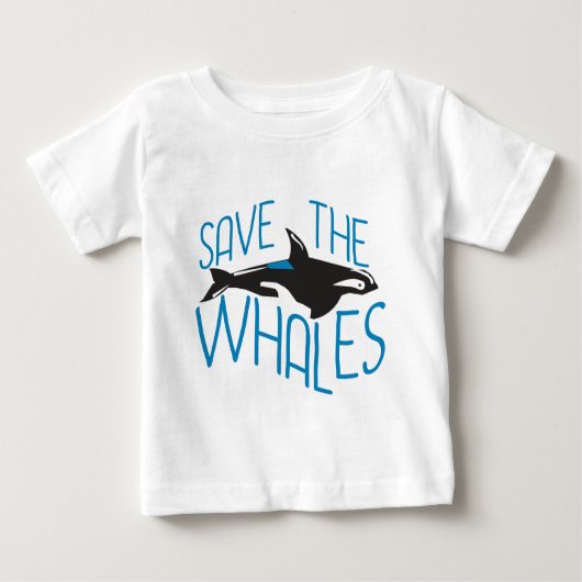 Rett der Wale Baby T-shirt (Vorderseite)