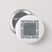 Rett der Wale Button (Vorne & Hinten)