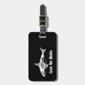 Rett der Wale Gepäckanhänger (Vorderseite vertikal)