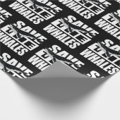 rett der Wale Geschenkpapier (Ecke)