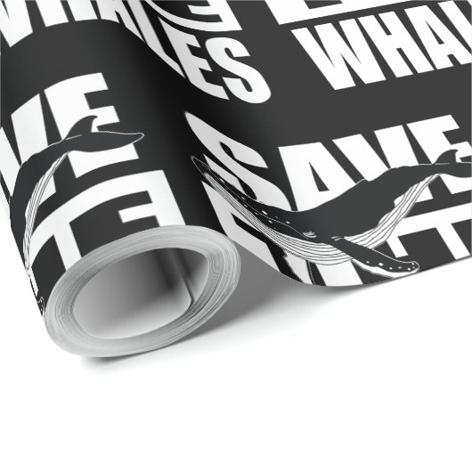 rett der Wale Geschenkpapier (Rolleneckpunkt)