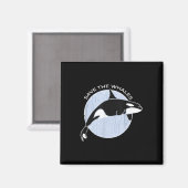 Rett der Wale im Meeresumweltschutz I Magnet (Vorderseite/Rückseite)