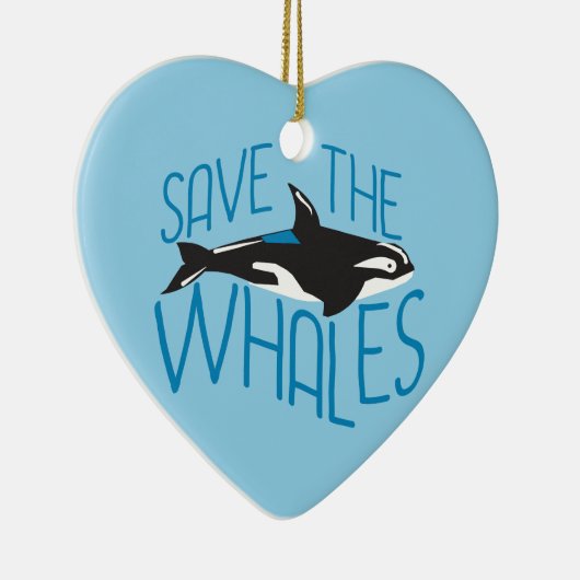 Rett der Wale Keramik Ornament (Rechts)