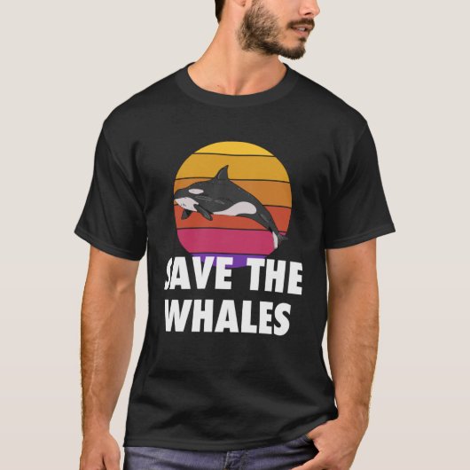 Rett der Wale Killer Whale Orca Beach T-Shirt (Vorderseite)