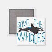 Rett der Wale Magnet (Vorderseite/Rückseite)