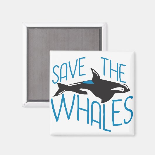 Rett der Wale Magnet (Vorderseite/Rückseite)